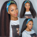 16 Inches Kinky Curly Synthetic Headband Highlight Wigs